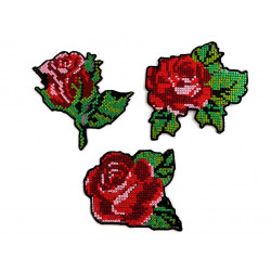 Aufbügler - Rose Kreuzstich