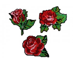 Aufbügler - Rose Kreuzstich