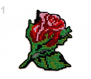 Aufbügler - Rose Kreuzstich