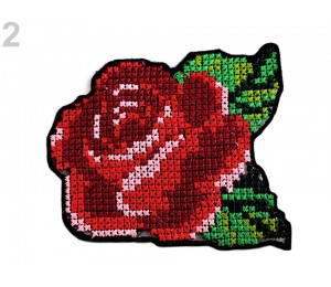 Aufbügler - Rose Kreuzstich