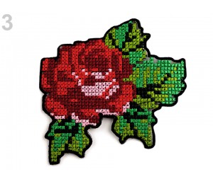 Aufbügler - Rose Kreuzstich