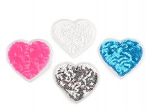 Aufbügler Herz mit Pailletten