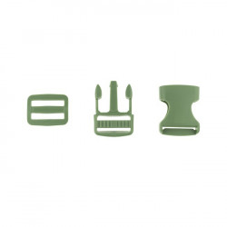 Taschenverschluss Schnalle mit Schieber 2,5 cm oliv