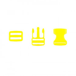 Taschenverschluss Schnalle mit Schieber 2,5 cm gelb