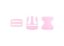 Taschenverschluss Schnalle mit Schieber 3,8 cm schwarz