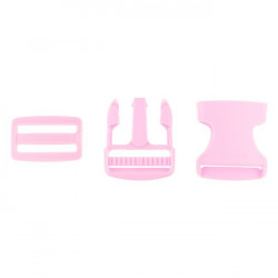 Taschenverschluss Schnalle mit Schieber 3,8 cm schwarz