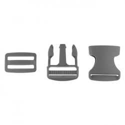 Taschenverschluss Schnalle mit Schieber 3,8 cm hellbraun