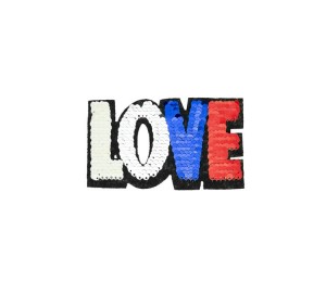 Wendepailletten Applikation LOVE