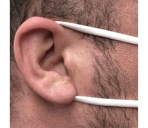 Gummi rund und weich - weiß 5mm