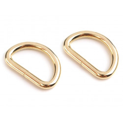 Halbring Breite 32 mm für Leder gold farben