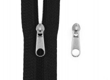 Schieber zu Spirale Reißverschlüssen 3 mm silber schwarz weiß
