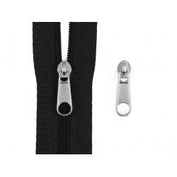 Schieber zu Spirale Reißverschlüssen 3 mm silber schwarz weiß