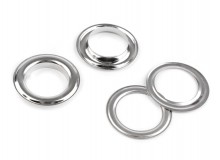 Ösen mit Scheiben glänzend Ø12 mm nicht rostend