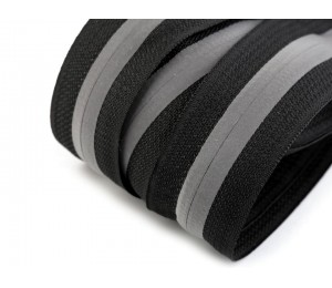 Endlos Reißverschluss 5mm Reflektierend