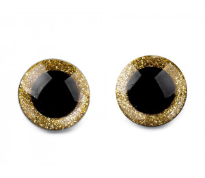 Sicherheitsaugen 25mm Gitzer gold 