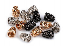 2 St. Metall Endstücke Kordelenden Ornamente