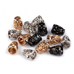 2 St. Metall Endstücke Kordelenden Ornamente