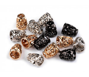 2 St. Metall Endstücke Kordelenden Ornamente