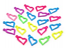 Anhänger aus Metall 11x20 mm Herz