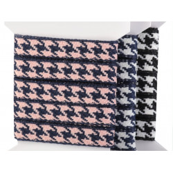 Borte Webband Hahnentritt Breite 10 mm