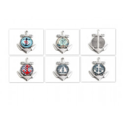 Anhänger Anker mit Cabochon