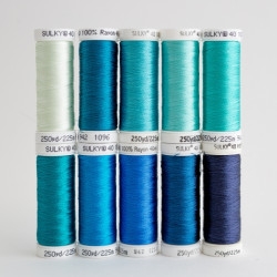 SULKY® RAYON 40 - Deep Sea (10 x 225m Snap Spulen)