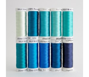 SULKY® RAYON 40 - Deep Sea (10 x 225m Snap Spulen)