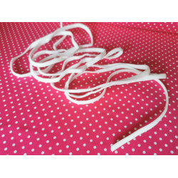 Gummi rund und weich - weiß 5mm