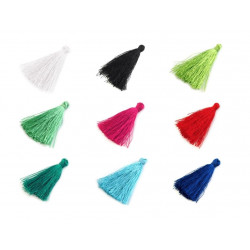 Quasten farbig 4 cm