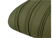 Endlos Reißverschluss 3mm oliv mit 2 Schiebern