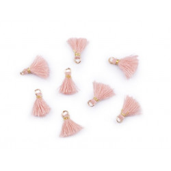 Mini Quaste mit Öse Länge 10-13 mm rosa