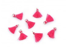 Mini Quaste mit Öse Länge 10-13 mm pink