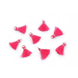 Mini Quaste mit Öse Länge 10-13 mm pink
