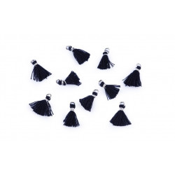 Mini Quaste mit Öse Länge 10-13 mm dunkelblau