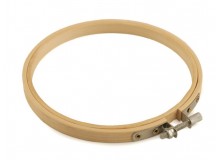 Stickrahmen rund aus Holz Ø12,5 cm