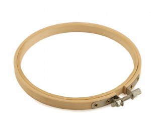 Stickrahmen rund aus Holz Ø12,5 cm