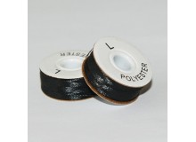 SULKY® BOBBIN FIL schwarz, mit Kern u. Seitenscheiben, 12er Box