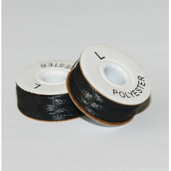 SULKY® BOBBIN FIL schwarz, mit Kern u. Seitenscheiben, 12er Box