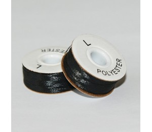 SULKY® BOBBIN FIL schwarz, mit Kern u. Seitenscheiben, 12er Box