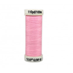 SULKY® GLOWY 40 Gütermann - nachtleuchtendes Garn rosa 100m