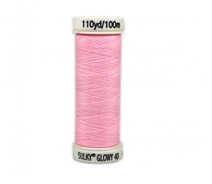 SULKY® GLOWY 40 Gütermann - nachtleuchtendes Garn rosa 100m