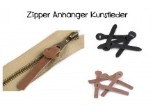 Zipper Schlaufe RV-Anhänger Kunstleder 18x90 mm