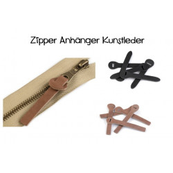 Zipper Schlaufe RV-Anhänger Kunstleder 18x90 mm
