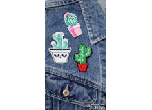 Aufnäher Patch Kaktus pink