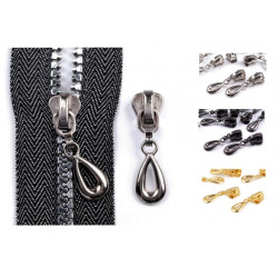 3 SchieberTropfen - silber oder anthrazit farben