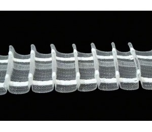 Gardinenband Kräuselband gefaltet 40mm