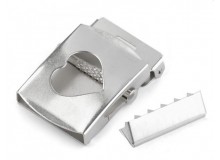 Gürtelschnalle Herz mit Endstück Breite 38 mm