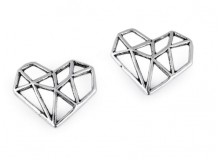 Anhänger Herz silberfarben