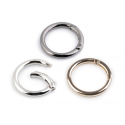 Karabiner Ring für Handtaschen Ø34 mm