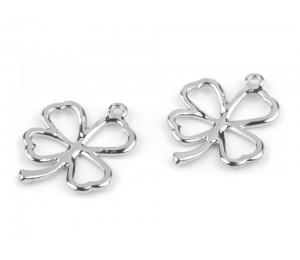 Anhänger Kleeblatt 20x24 mm